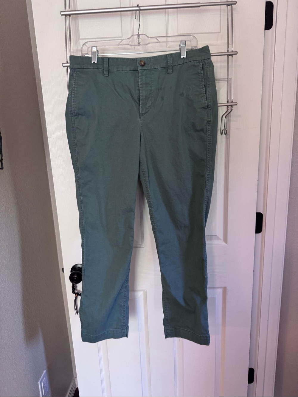 J.Crew High-Rise Girlfriend Chino in Sage Green